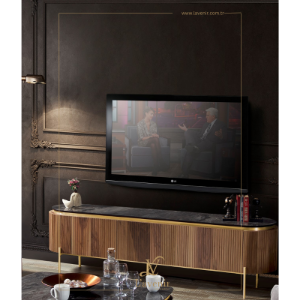 Picture of bugatti walnut & gold tv ünitesi